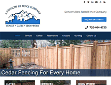 Tablet Screenshot of denverfencebuilder.com